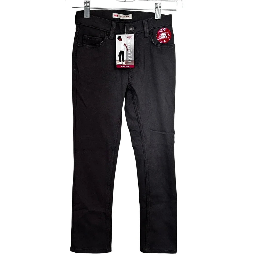 Levi's‎ 512 Slim Taper Boys Gray Wonderknit Jeans Size 7X NWT
